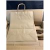 Image 3 : 1 Box of Brown Paper Bags with Handles (100 PCS) - (10" x 5" x 13" Size) - Brand New