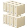 Image 1 : 1 SpaceAid 8-Pack  Bed Sheet Organizer Storage Boxes with Window - Beige - New