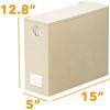 Image 2 : 1 SpaceAid 8-Pack  Bed Sheet Organizer Storage Boxes with Window - Beige - New