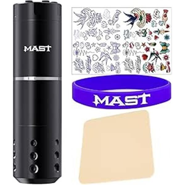 1 Dragonhawk MAST Tattoo Machine Kit/Wireless Rotary Tattoo Pen Kit for Beginners - NEW