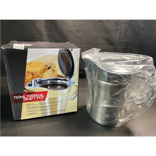 1 Stainless Steel Thermal Gravy Pot - 750ml - Brand New