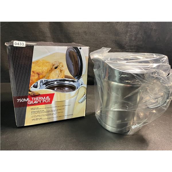 1 Stainless Steel Thermal Gravy Pot - 750ml - Brand New