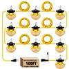 Image 1 : 1 LED String Work Light - 100FT 130W Industrial Grade 3-Prong LED Construction/Work Light - New!