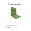 Image 2 : Box of 2 Bossima High-Back Chair Cushions for Outdoor Patio Chairs - Deep Green - New Sealed
