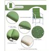 Image 6 : Box of 2 Bossima High-Back Chair Cushions for Outdoor Patio Chairs - Deep Green - New Sealed