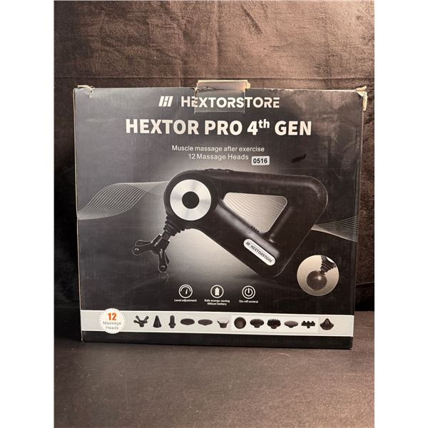 Hextor Pro 4th Gen Portable Rechargeable Body Massager with Case - New