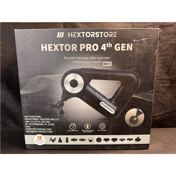 Hextor Pro 4th Gen Portable Rechargeable Body Massager with Case - New