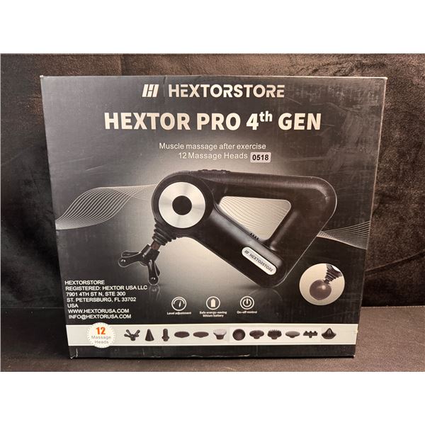 Hextor Pro 4th Gen Portable Rechargeable Body Massager with Case - New
