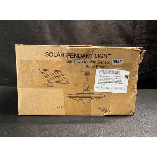 Solar Pendant Light with Motion Sensor - New