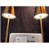 Image 4 : 2 Pack of Rechargeable USBC Dimmable Gold LED Table Lamps - New