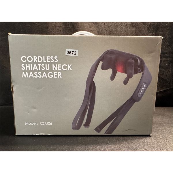 Cordless Heated Shiatsu Neck Massager - New