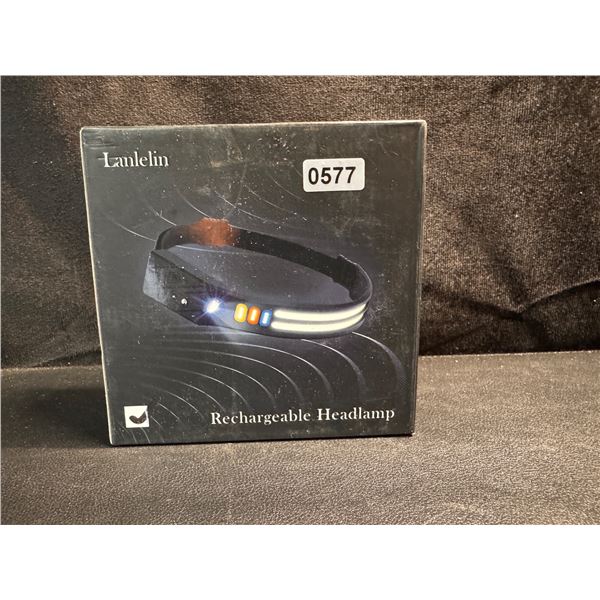 Rechargeable Adjustable Brightness LED Headlamp - New