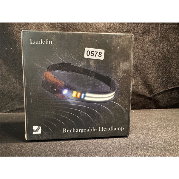 Rechargeable Adjustable Brightness LED Headlamp - New