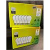 Image 1 : 2 Boxes of LED Lightbulbs - 6 Per Box/12 Bulbs Total - 11W A19 Standard E26 Base - Brand New