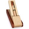 Image 1 : 5 Wood Business Ballpoint Pens with Fancy Holders - New