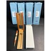 Image 2 : 5 Wood Business Ballpoint Pens with Fancy Holders - New