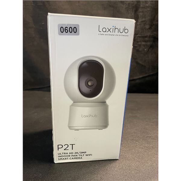 1 Laxihub P2T Ultra HD 2K/3MP Indoor Pan/Tilt WiFi Smart Home Security Camera - Brand New!