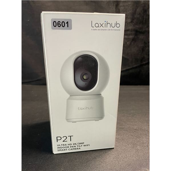 1 Laxihub P2T Ultra HD 2K/3MP Indoor Pan/Tilt WiFi Smart Home Security Camera - Brand New!