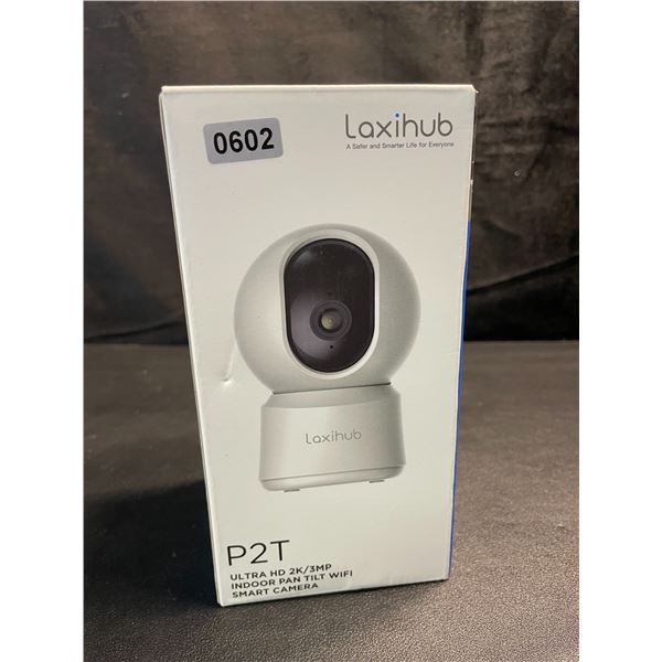 1 Laxihub P2T Ultra HD 2K/3MP Indoor Pan/Tilt WiFi Smart Home Security Camera - Brand New!
