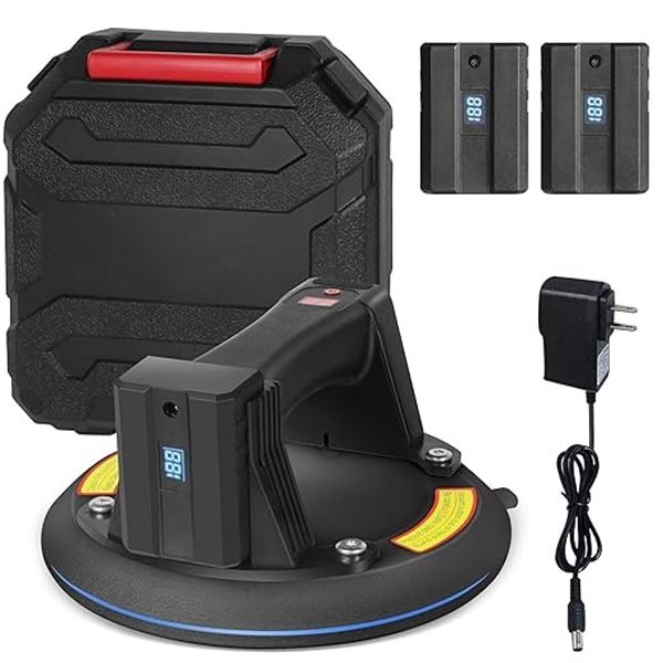 1 Electric Vacuum Suction Cup Lifter Tool - 8" - Heavy-Duty (Holds up to 440lbs) - Brand New!