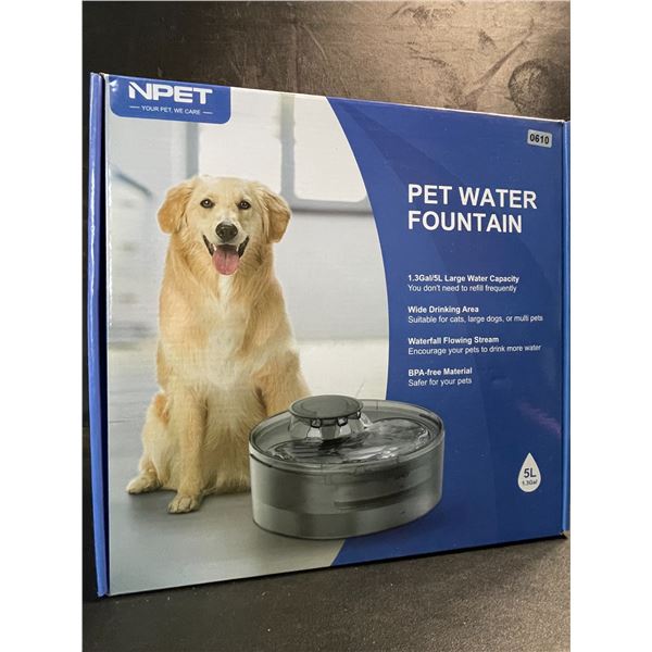 1 Large Size (5L Water Capacity) Automatic Pet Water Fountain - For Dogs/Cats - Brand New!