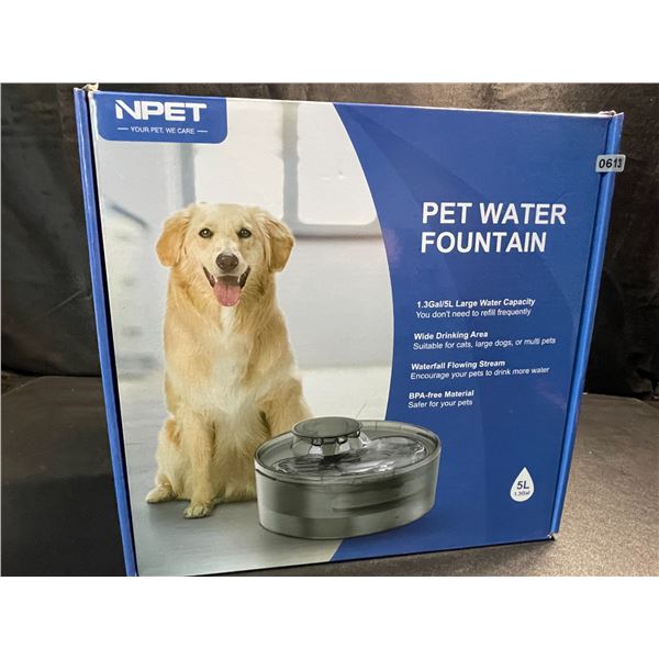 1 Large Size (5L Water Capacity) Automatic Pet Water Fountain - For Dogs/Cats - Brand New!