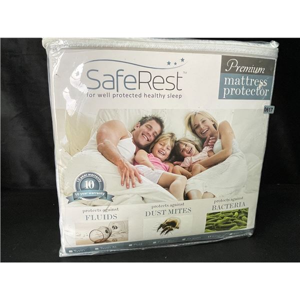 1 SafeRest Premium Mattress Protector - King Size - Waterproof, Dust Proof, Hypoallergenic - New