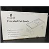 Image 3 : 1 Els Pet Raised Adjustable/Elevated Pet Bowls - Large Size (17" x 10") 1.6L Capacity - Brand New!