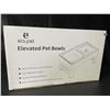 Image 3 : 1 Els Pet Raised Adjustable/Elevated Pet Bowls - Large Size (17" x 10") 1.6L Capacity - Brand New!