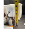 Image 3 : Set of 3 Flameless LED Candles - Moose, Bear, and Deer Design w/ Remote Control - 6" Size - New