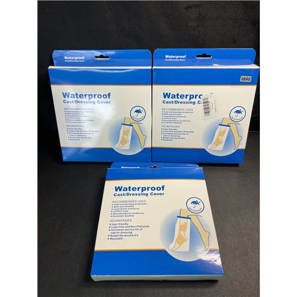 3 Waterproof Cast/Dressing Covers - New