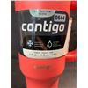 Image 2 : 1 Contigo Insulated Leak-Proof Tumbler Mug - 1.18L - Coral Colour with Straw - New