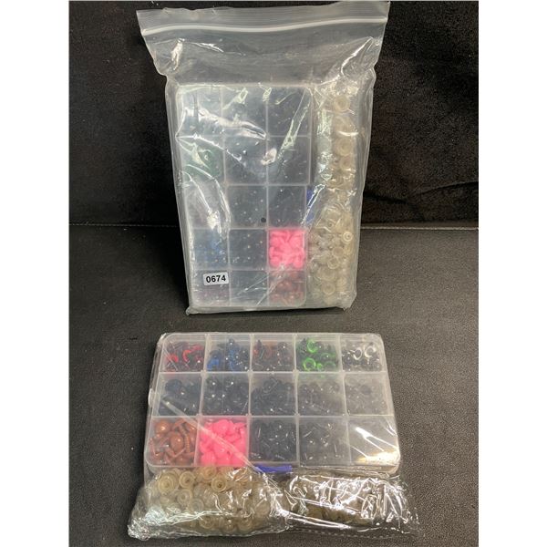 2 Packs of Safety Eyes for Crafting/Teddy Bear Making (Crochet/Knitting) - 560pcs Per Pack - New