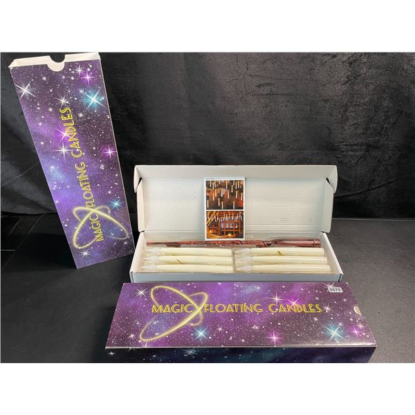2 Boxes of Soulbay Magic Flameless Floating Candles with Wand - 12 Each; Great Holiday Decor - New