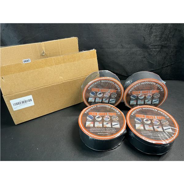 4 Rolls of Deck Hoist Tape - 2" x 50FT Per Roll - For Protecting Wooden Decks/Beams - New