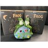 Image 1 : 2 Frog Solar Statues for Gardens/Lawn Decor - Waterproof & UV Resistant - New