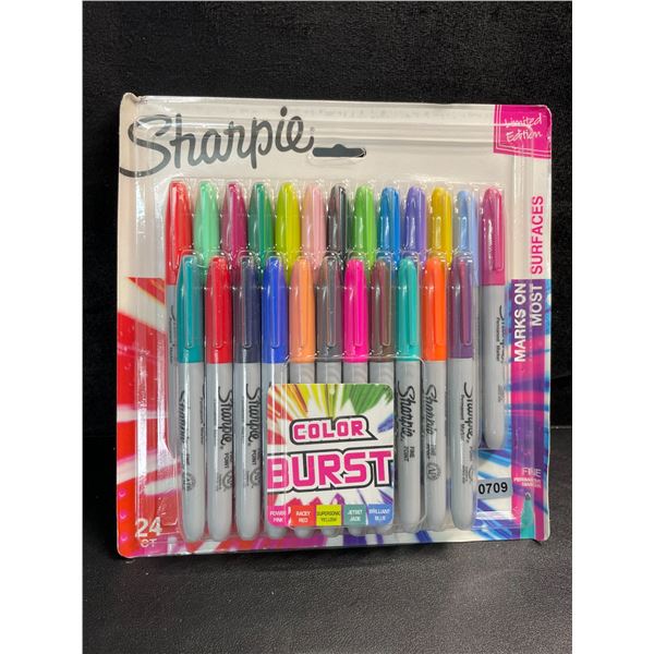 1 Pack of Sharpie Permanent Markers - Color Burst - 24 Count - New Sealed