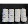 Image 1 : 4 Rolls of White Macrame Cord/Rope - Great for Crafts, Plant Hangers, Knitting - 109 yards Each