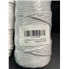 Image 2 : 4 Rolls of White Macrame Cord/Rope - Great for Crafts, Plant Hangers, Knitting - 109 yards Each