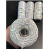 Image 3 : 4 Rolls of White Macrame Cord/Rope - Great for Crafts, Plant Hangers, Knitting - 109 yards Each