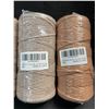 Image 2 : 4 Assorted Rolls of Macrame Cord/Rope - Great for Crafts, Plant Hangers, Knitting - 220 yards Each