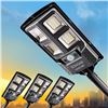 Image 1 : Kinghe 4-Pack of LED Solar Motion Sensor Street Lights for Outdoors; Waterproof; 6500K -  NEW