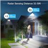 Image 9 : Kinghe 4-Pack of LED Solar Motion Sensor Street Lights for Outdoors; Waterproof; 6500K -  NEW