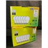 Image 1 : 2 Boxes of LED Lightbulbs - 6 Per Box/12 Bulbs Total - 11W A19 Standard E26 Base - Brand New