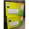 Image 1 : 2 Boxes of LED Lightbulbs - 6 Per Box/12 Bulbs Total - 11W A19 Standard E26 Base - Brand New