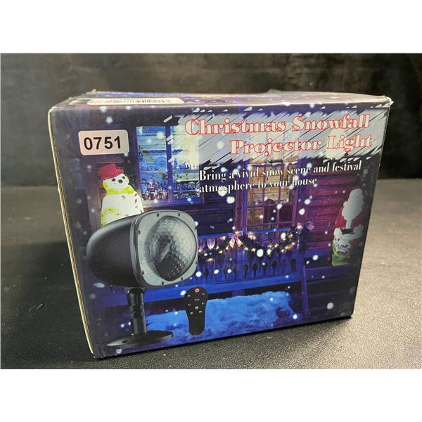 1 LED Christmas Snowfall Projector Light for Outdoors - Brand New - Great for Holiday Decor