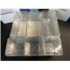 Image 2 : 2 Boxes of Multifunctional Plastic Clear Organizer Trays - 16 Assorted Sizes Per Box - Brand New