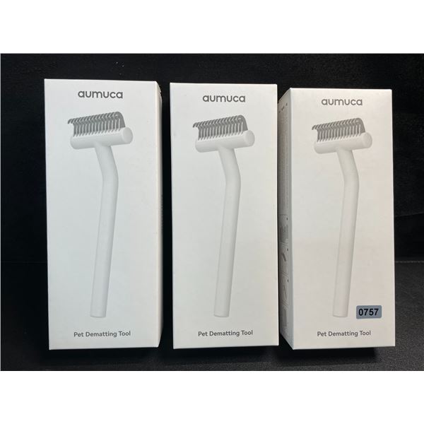 3 Aumuca Pet Dematting Tools for Fur - Brand New