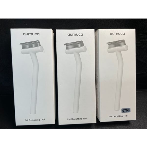 3 Aumuca Pet Dematting Tools for Fur - Brand New