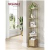 Image 2 : Vasagle Songmics 5 Tier Corner Shelf - Gold Color - New